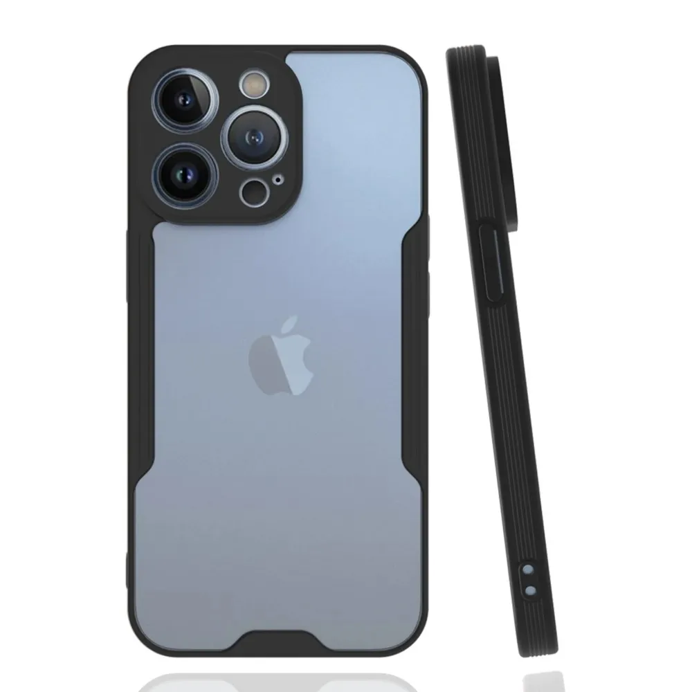 Newface Iphone 14 Pro Kılıf Platin Silikon - Siyah