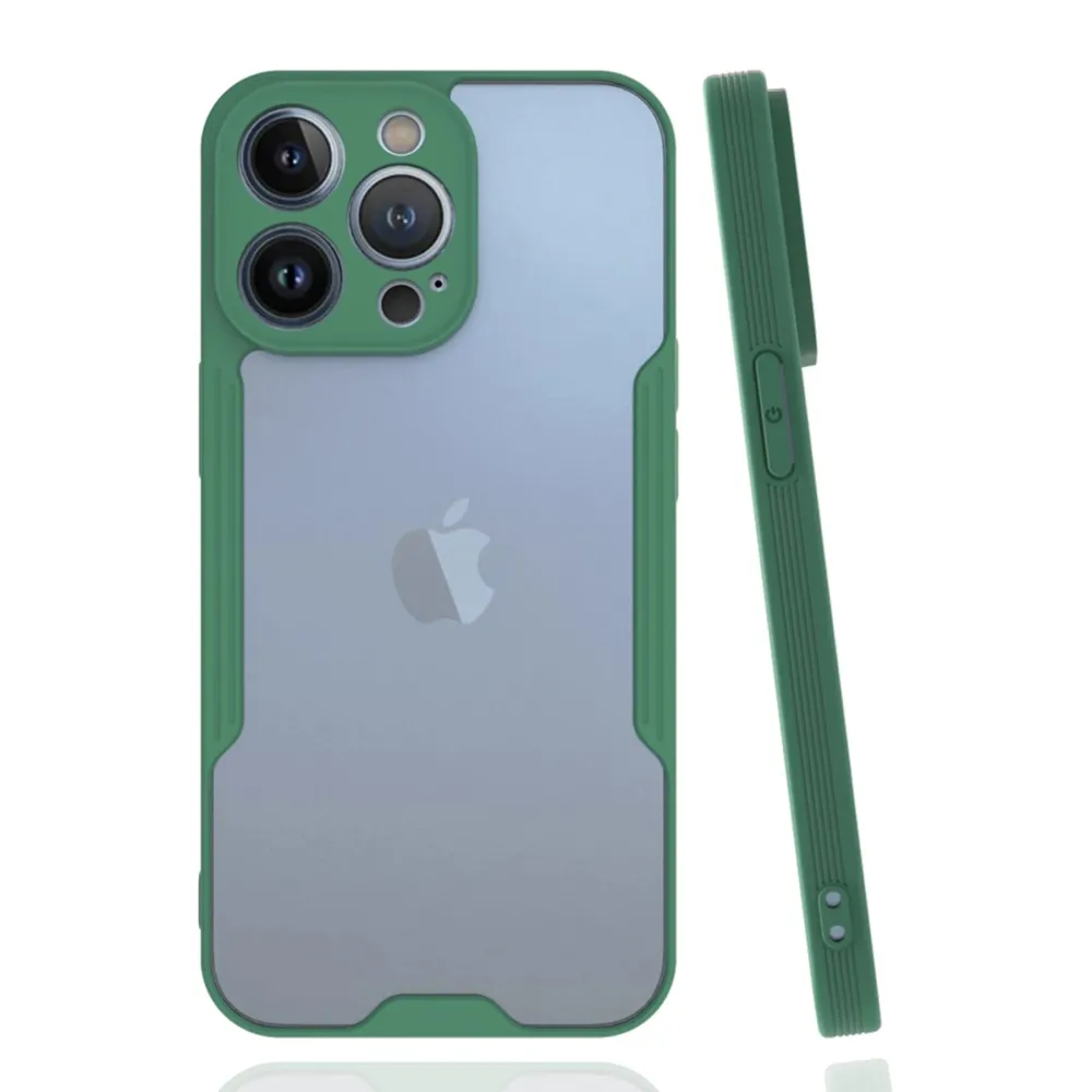 Newface Iphone 14 Pro Kılıf Platin Silikon - Yeşil