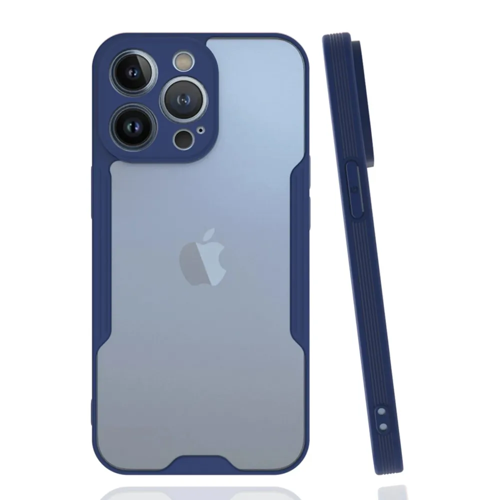 Newface Iphone 14 Pro Kılıf Platin Silikon - Lacivert