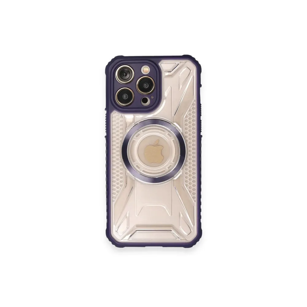 Newface Iphone 12 Pro Max Kılıf Prag Magneticsafe Kapak - Derin Mor