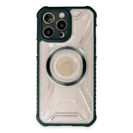 Newface Iphone 13 Pro Max Kılıf Prag Magneticsafe Kapak - Koyu Yeşil