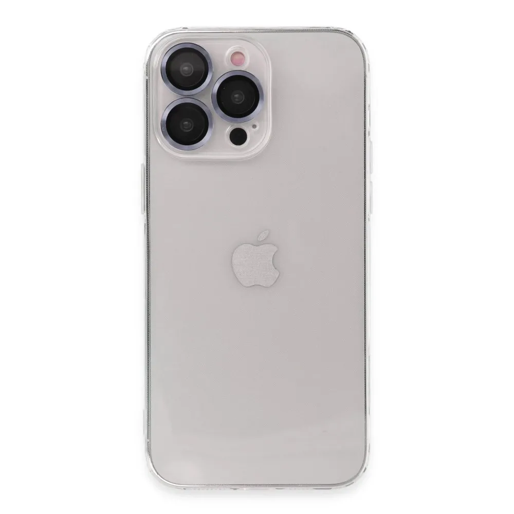 Newface Iphone 13 Pro Kılıf Luko Lens Silikon - Sierra Blue