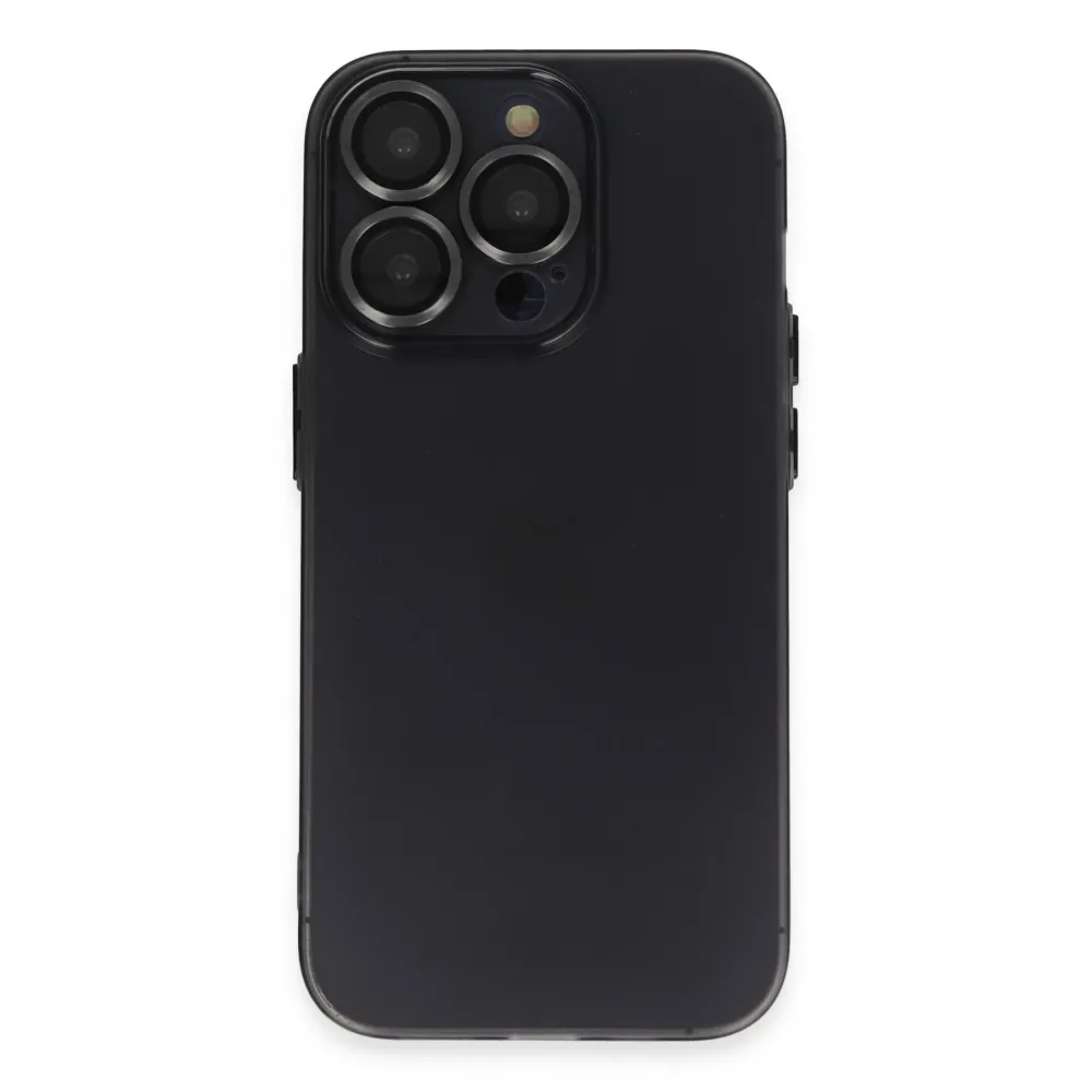 Newface Iphone 13 Pro Max Kılıf Luko Lens Silikon - Siyah