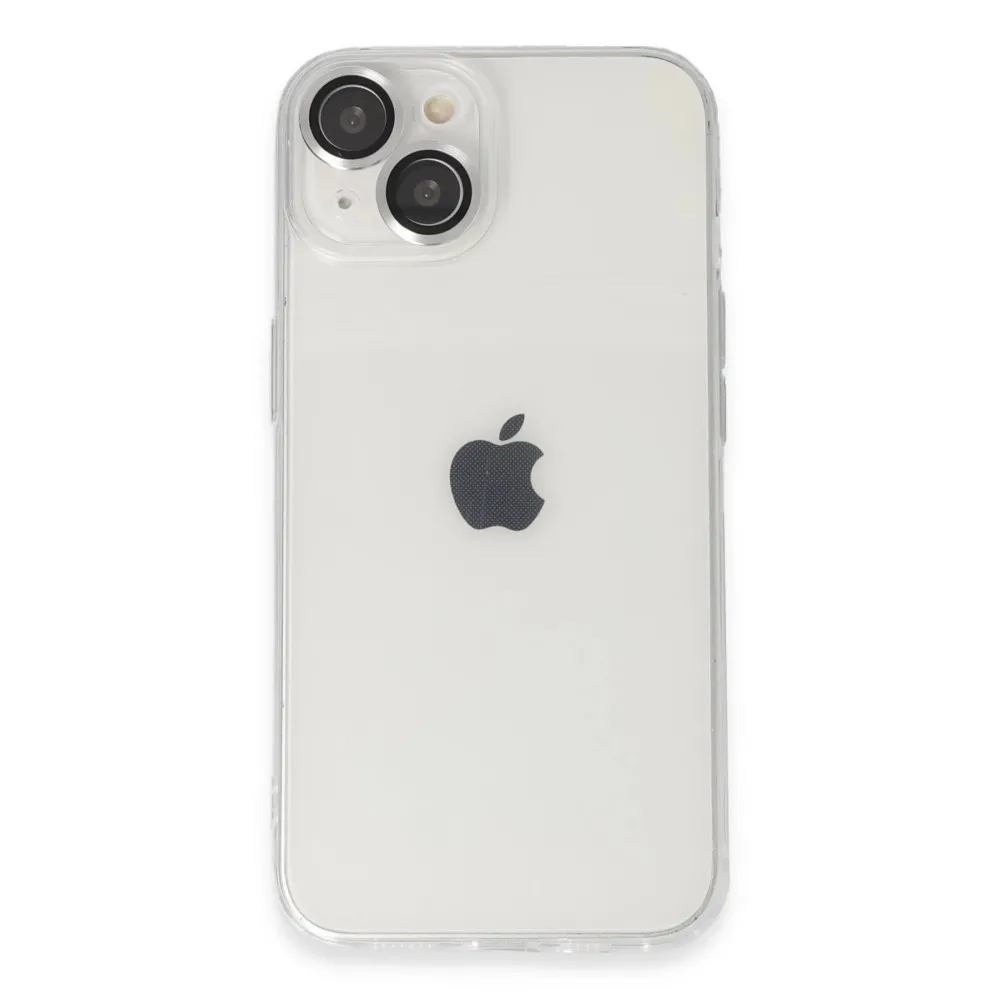 Newface Iphone 14 Kılıf Luko Lens Silikon - Gümüş