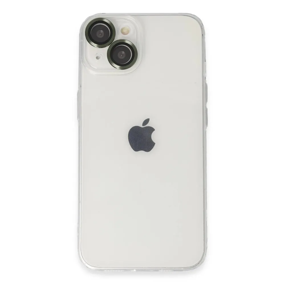 Newface Iphone 14 Kılıf Luko Lens Silikon - Yeşil