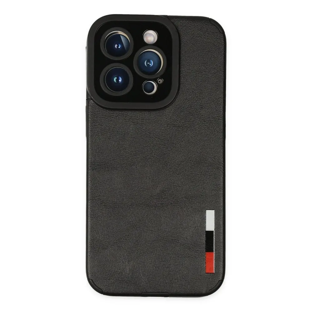 Newface Iphone 14 Pro Kılıf Loop Deri Silikon - Siyah