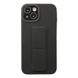 Newface Iphone 14 Plus Kılıf Mega Standlı Silikon - Siyah