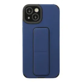 Newface Iphone 14 Plus Kılıf Mega Standlı Silikon - Mavi