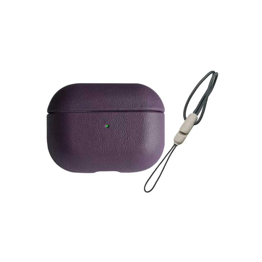 Newface Airpods 3 (3.nesil) 405 Deri Kılıf - Mor