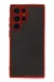 Newface Samsung Galaxy S22 Ultra Kılıf Montreal Silikon Kapak - Kırmızı