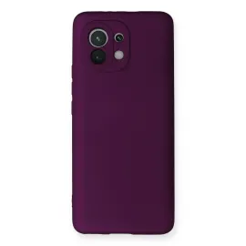 Newface Xiaomi Mi 11 Kılıf First Silikon - Mürdüm