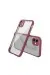 Newface Iphone 12 Mini Kılıf Miami Şeffaf Silikon - Fuşya
