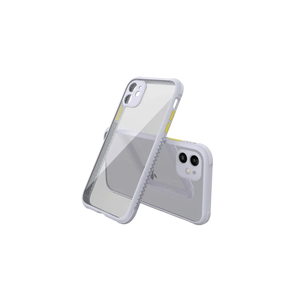 Newface Iphone 12 Mini Kılıf Miami Şeffaf Silikon - Lila