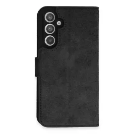 Newface Samsung Galaxy A34 5G Kılıf Trend S Plus Kapaklı Kılıf - Siyah