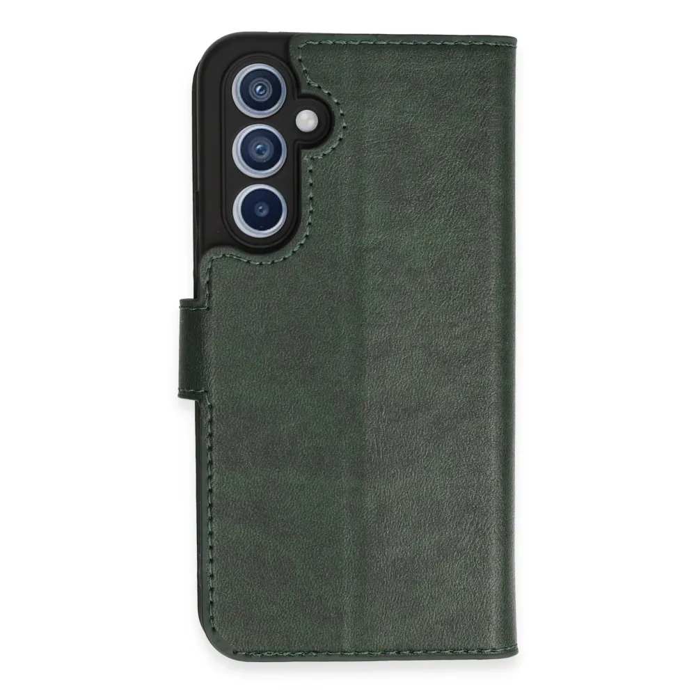 Newface Samsung Galaxy A54 5G Kılıf Trend S Plus Kapaklı Kılıf - Yeşil