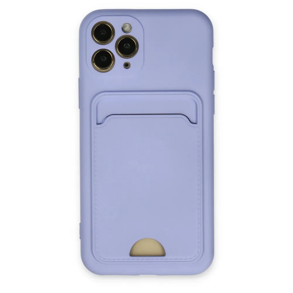 Newface Iphone 11 Pro Kılıf Kelvin Kartvizitli Silikon - Lila
