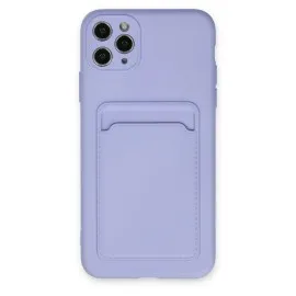 Newface Iphone 11 Pro Max Kılıf Kelvin Kartvizitli Silikon - Lila