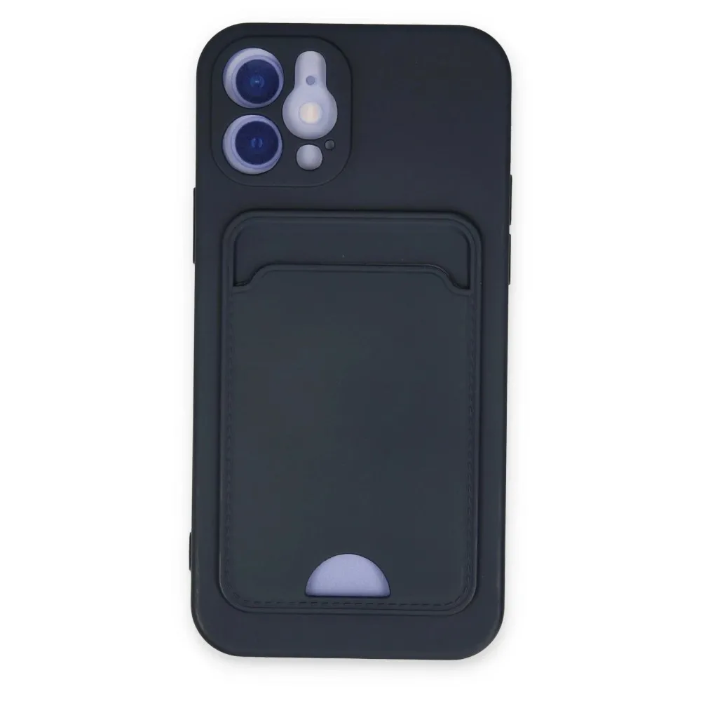 Newface Iphone 12 Kılıf Kelvin Kartvizitli Silikon - Lacivert