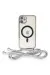 Newface Iphone 11 Kılıf Divo Lazer Askılı Magsafe Kapak - Gümüş