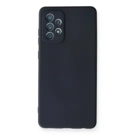 Newface Samsung Galaxy A72 Kılıf Nano Içi Kadife Silikon - Lacivert