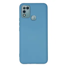 Newface İnfinix Hot 10 Play Kılıf Nano Içi Kadife Silikon - Mavi