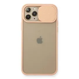 Newface Iphone 11 Pro Kılıf Palm Buzlu Kamera Sürgülü Silikon - Pembe