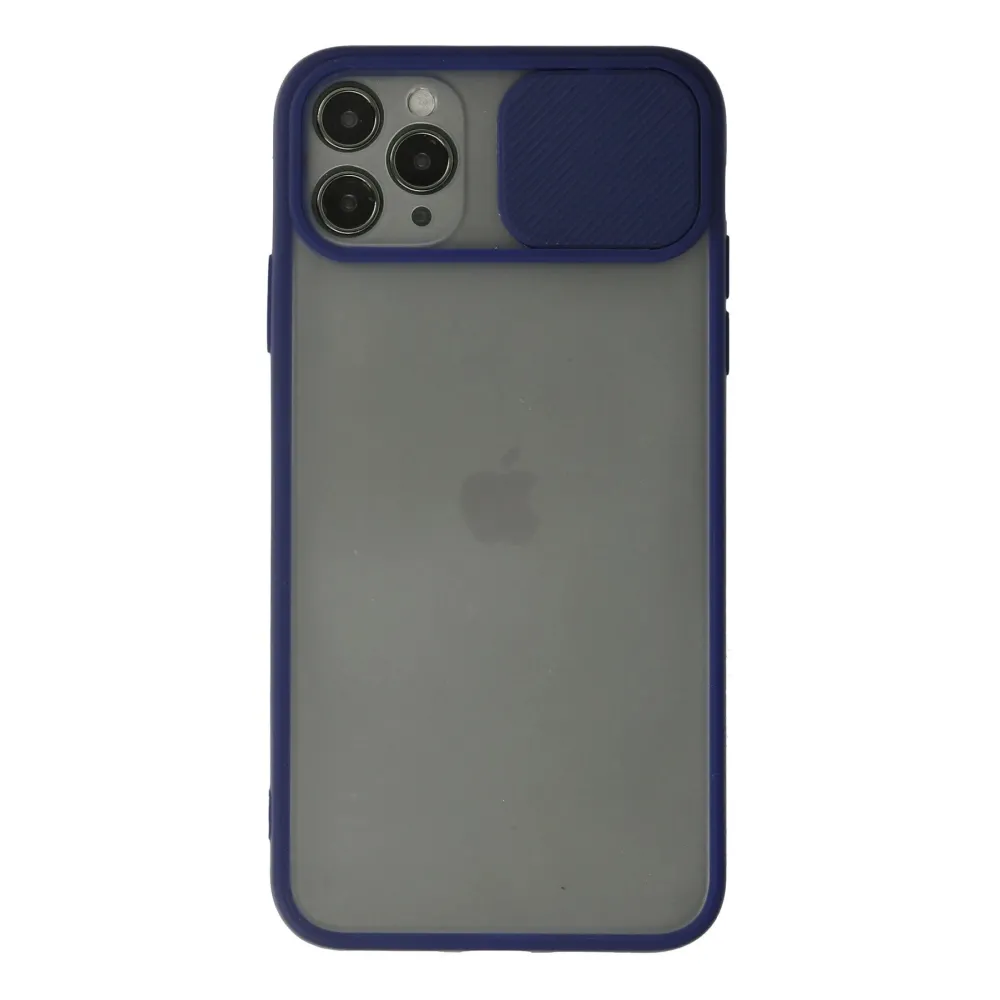 Newface Iphone 11 Pro Kılıf Palm Buzlu Kamera Sürgülü Silikon - Lacivert