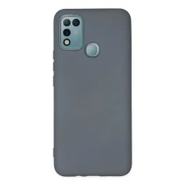 Newface İnfinix Hot 10 Play Kılıf Nano Içi Kadife Silikon - Gri