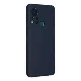 Newface İnfinix Hot 11S Kılıf Nano Içi Kadife Silikon - Lacivert