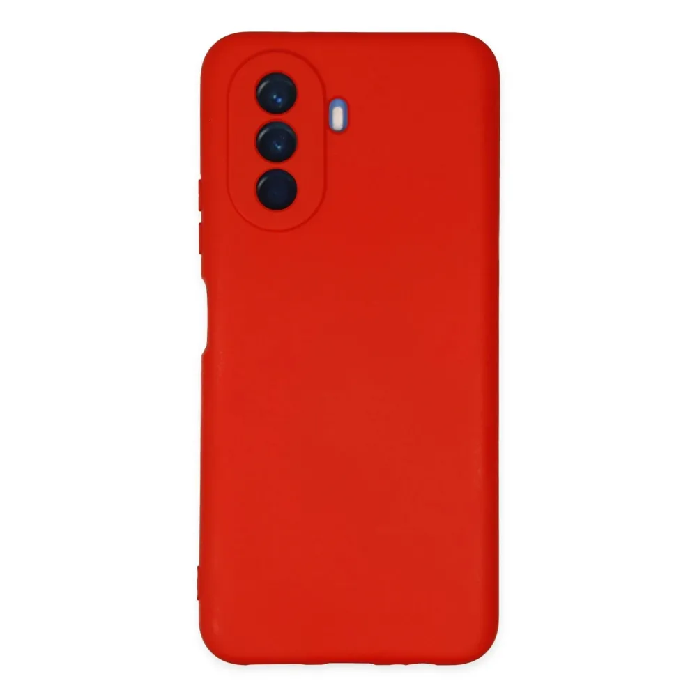 Newface Huawei Nova Y70 Kılıf Nano Içi Kadife Silikon - Kırmızı