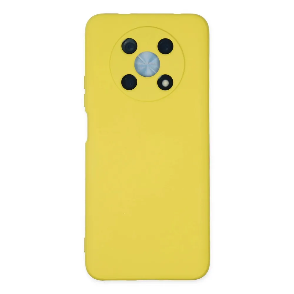 Newface Huawei Nova Y90 Kılıf Nano Içi Kadife Silikon - Sarı