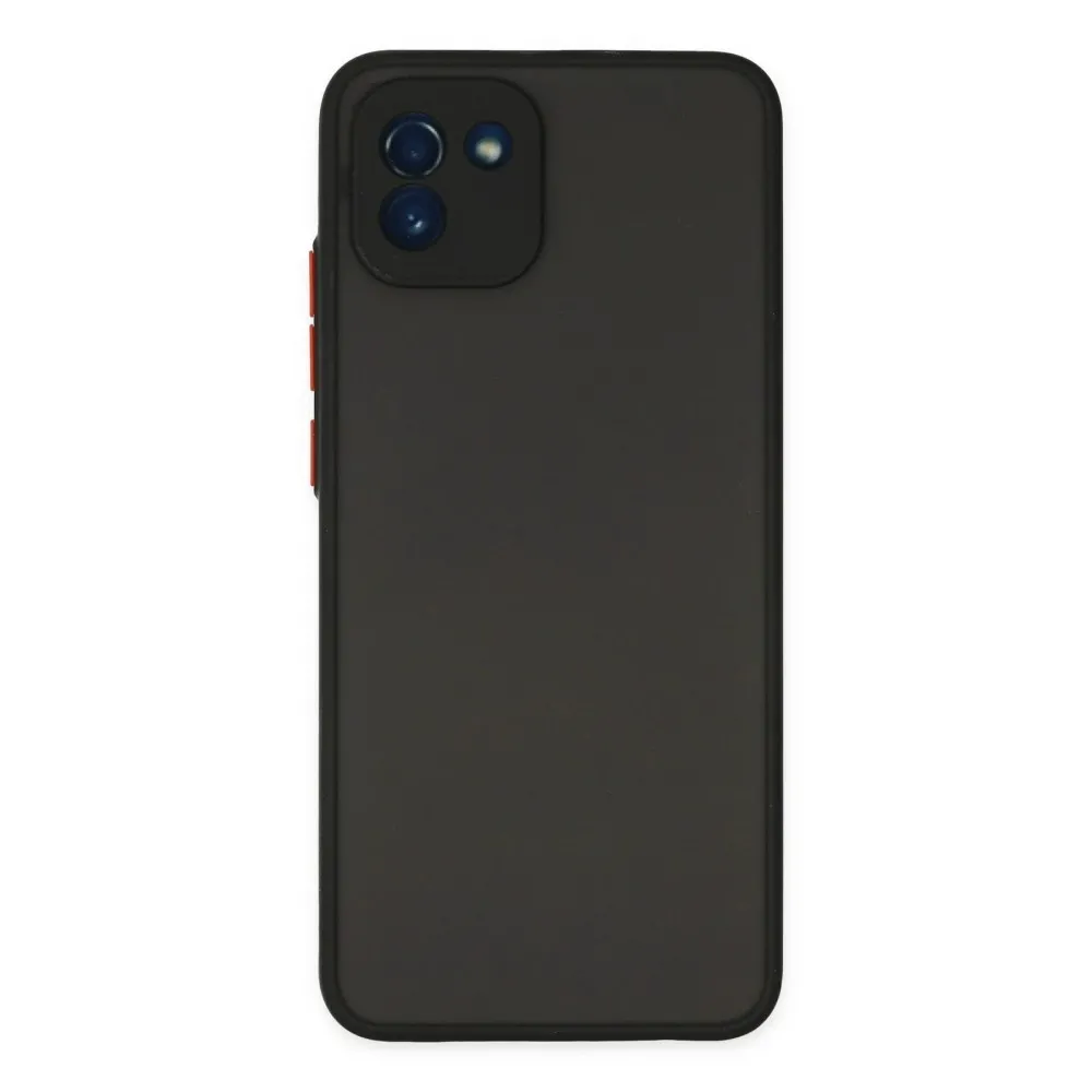 Newface Samsung Galaxy A03 Kılıf Montreal Silikon Kapak - Siyah