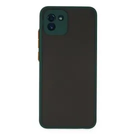 Newface Samsung Galaxy A03 Kılıf Montreal Silikon Kapak - Yeşil