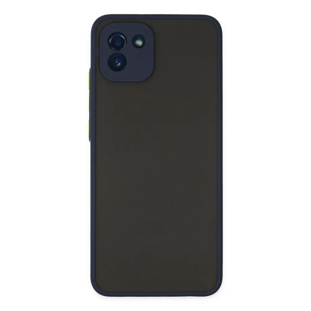 Newface Samsung Galaxy A03 Kılıf Montreal Silikon Kapak - Lacivert