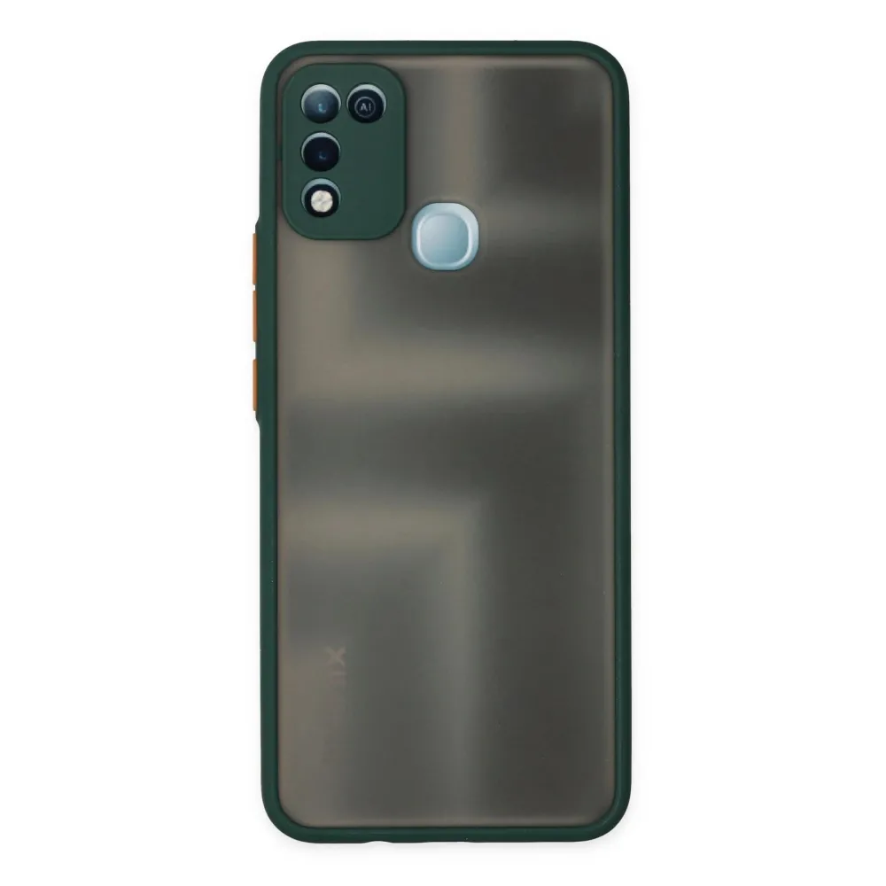 Newface İnfinix Hot 10 Play Kılıf Montreal Silikon Kapak - Yeşil
