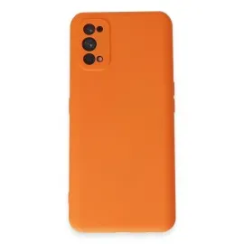 Newface Realme 7 Pro Kılıf Nano Içi Kadife Silikon - Turuncu
