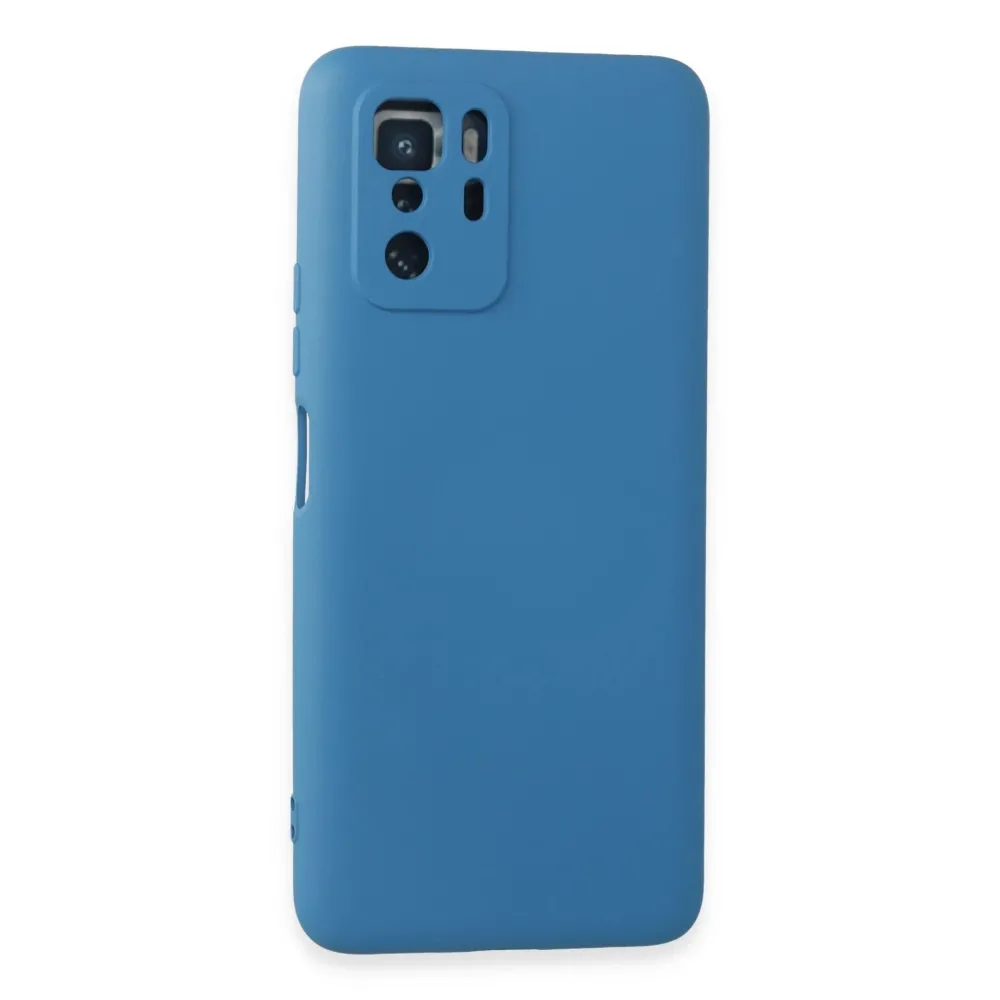 Newface Xiaomi Poco X3 Gt Kılıf Nano Içi Kadife Silikon - Mavi