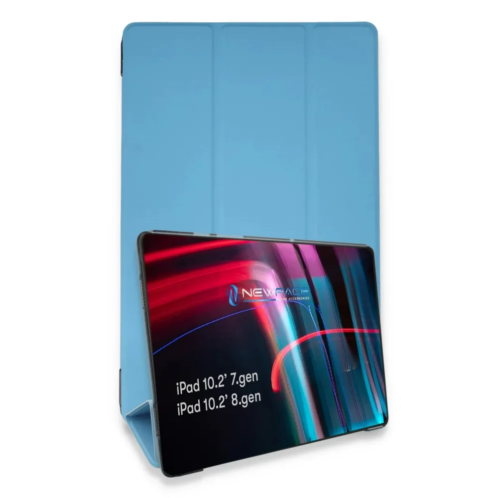 Newface iPad 10.2 (7.nesil) Kılıf Tablet Smart Kılıf - Mavi