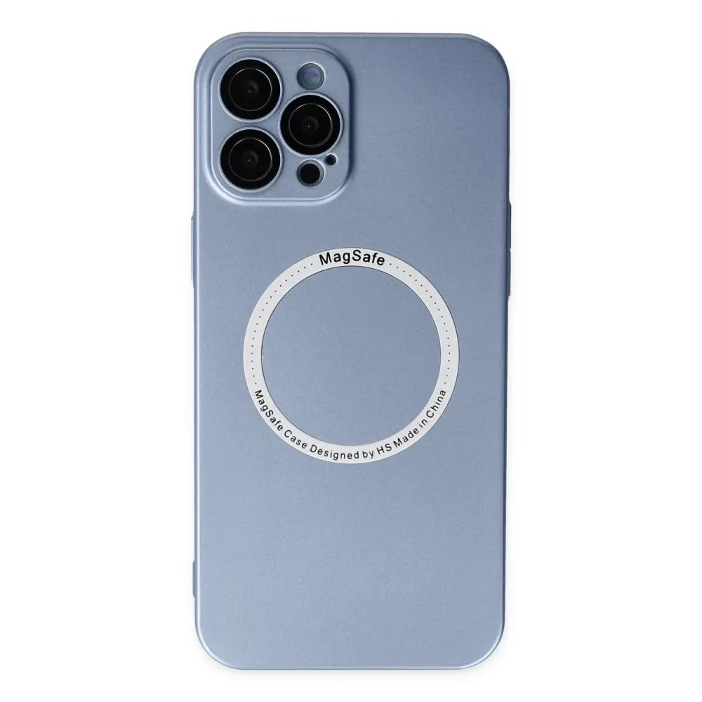 Newface Iphone 12 Pro Kılıf Jack Magneticsafe Lens Silikon - Sierra Blue
