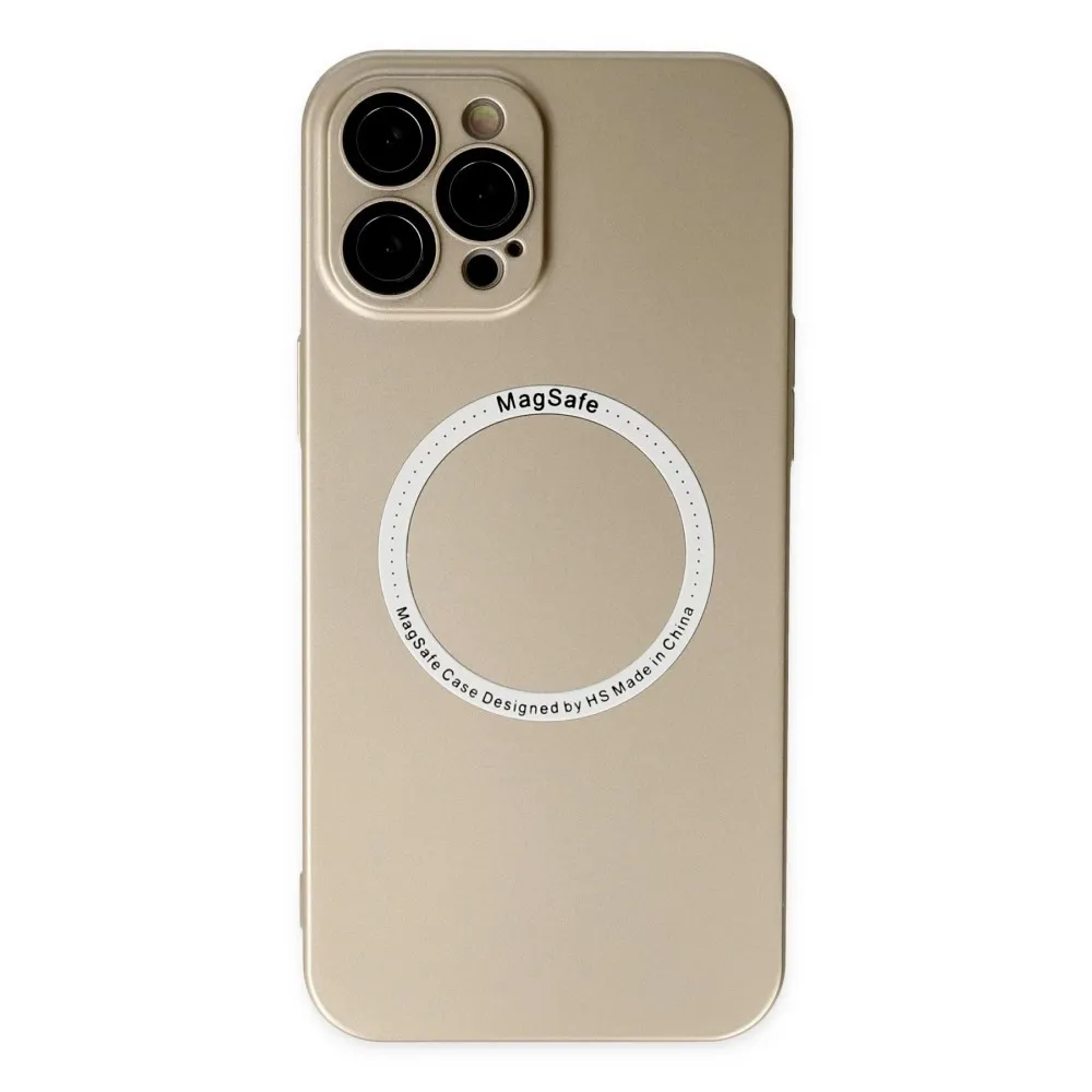 Newface Iphone 12 Pro Kılıf Jack Magneticsafe Lens Silikon - Gold