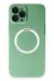 Newface Iphone 12 Pro Kılıf Jack Magneticsafe Lens Silikon - Yeşil