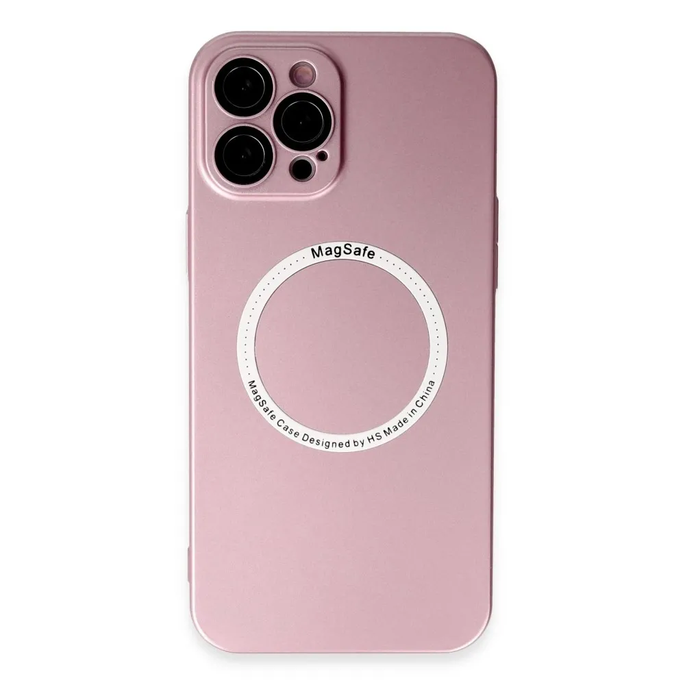 Newface Iphone 12 Pro Kılıf Jack Magneticsafe Lens Silikon - Rose Gold