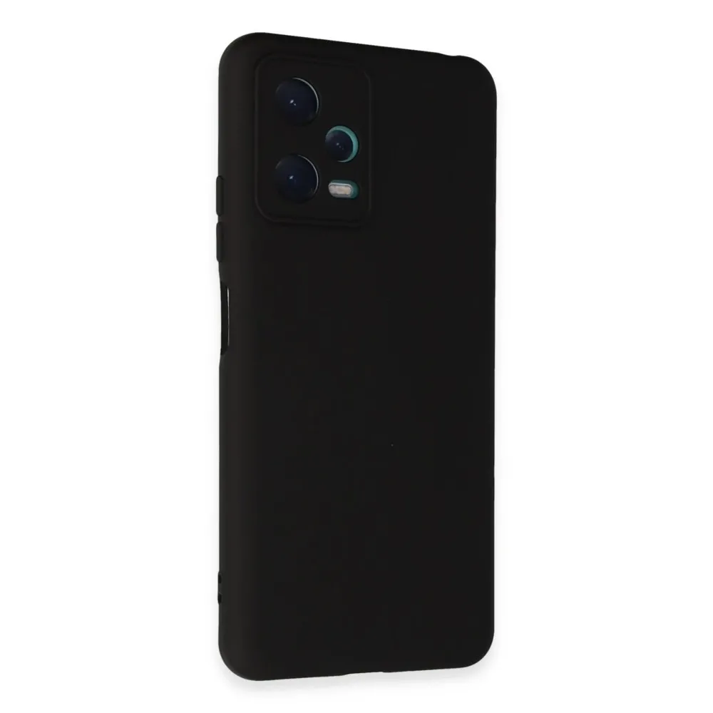 Newface Xiaomi Redmi Note 12 5G Kılıf Nano Içi Kadife Silikon - Siyah