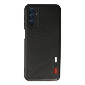 Newface Samsung Galaxy M13 Kılıf Loop Deri Silikon - Siyah