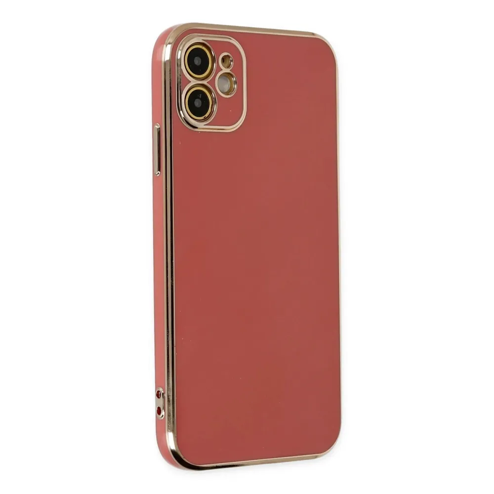 Newface Iphone 12 Kılıf Volet Silikon - Kırmızı