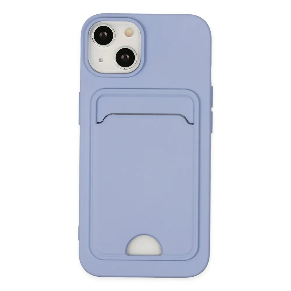 Newface Iphone 14 Plus Kılıf Kelvin Kartvizitli Silikon - Lila
