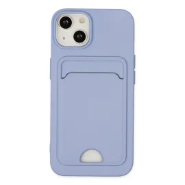 Newface Iphone 14 Plus Kılıf Kelvin Kartvizitli Silikon - Lila