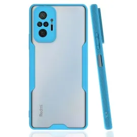 Newface Xiaomi Redmi Note 10 Pro Kılıf Platin Silikon - Mavi