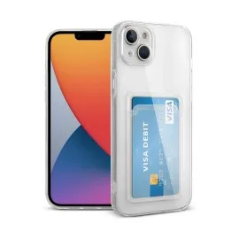 Newface Iphone 14 Kılıf Kart Şeffaf Silikon - Şeffaf