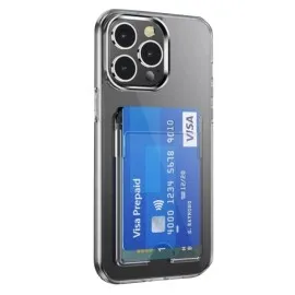 Newface Iphone 14 Pro Kılıf Kart Şeffaf Silikon - Şeffaf